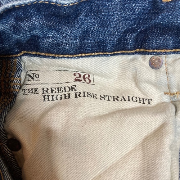 Polo Ralph Lauren Reede High Rise Straight Distressed Size 26 Jeans - Picture 6 of 7